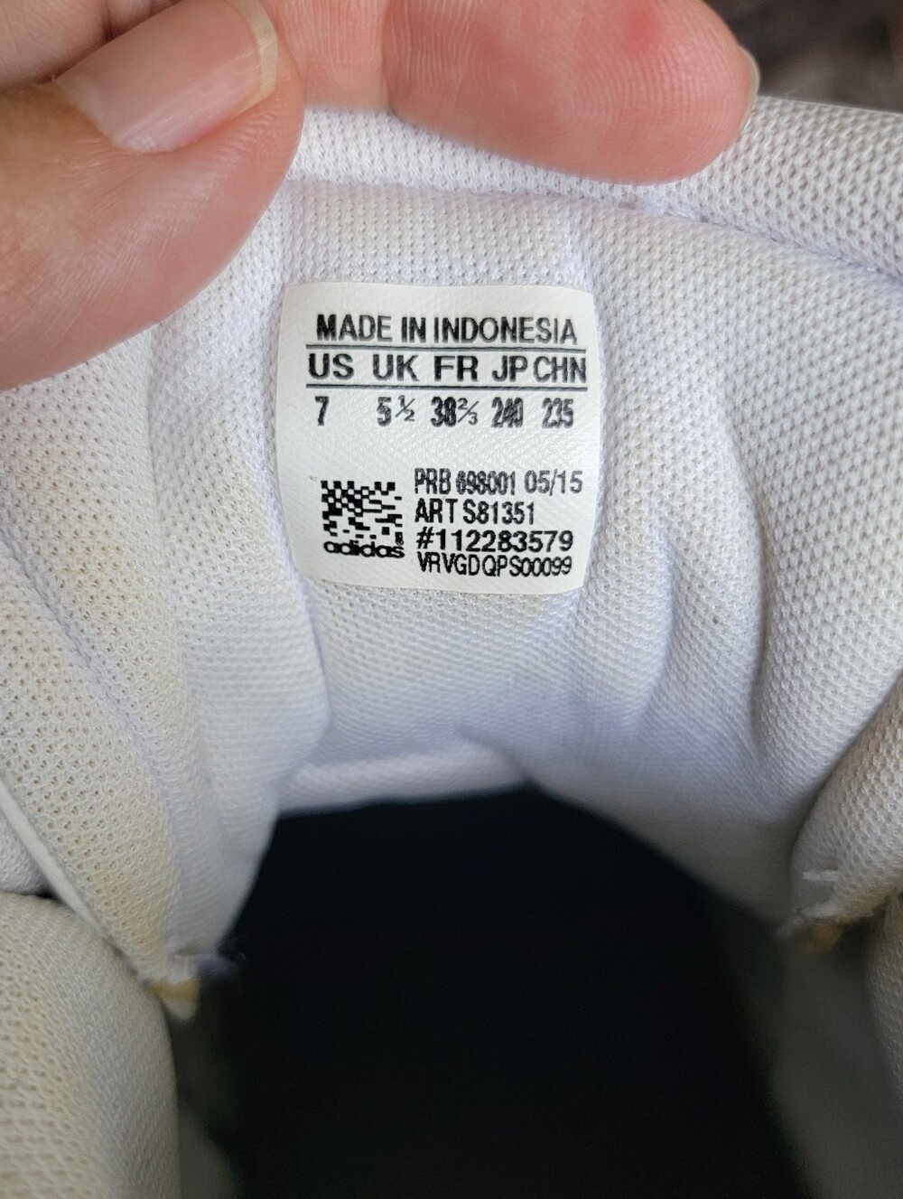 adidas Superstar White High-Top Shell Toe Sneakers - Picture 10 of 10